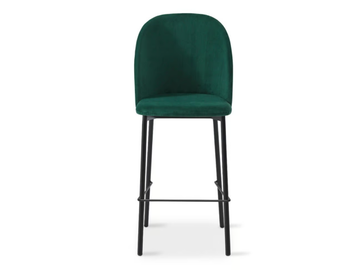 GRACE 577 - High velvet stool with back by Origins 1971 - view 3